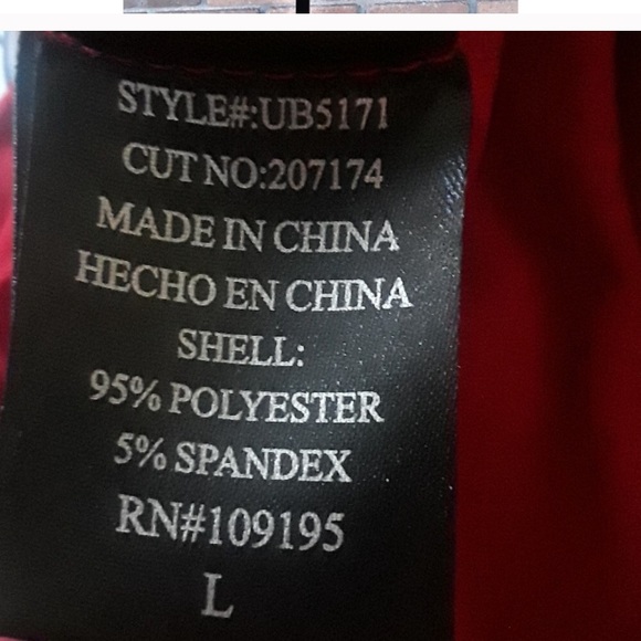 Hey U Red Long Sleeve body suite - Picture 3 of 3